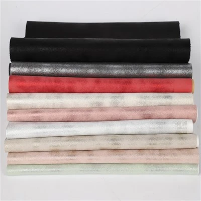 Chất kim loại pu giá rẻ pu mềm phong cách mới thiết kế vải Trung Quốc Vinyl long lanh nhà cung cấp da
